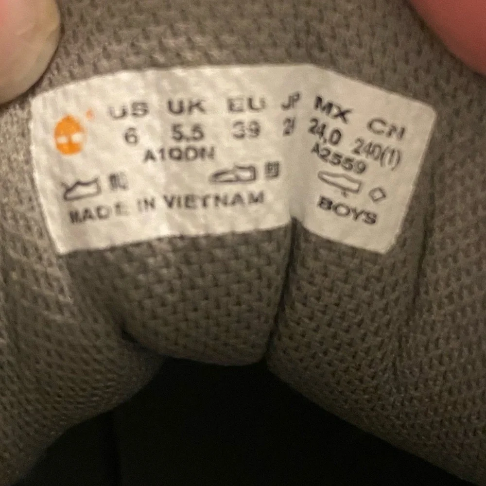 {Timberland} boys euro sprint fabric hiker boots